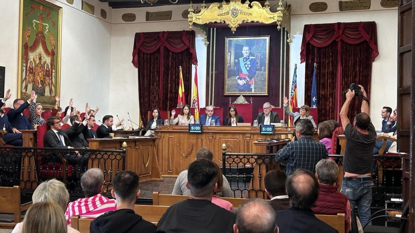 El pleno extraordinario de este lunes.