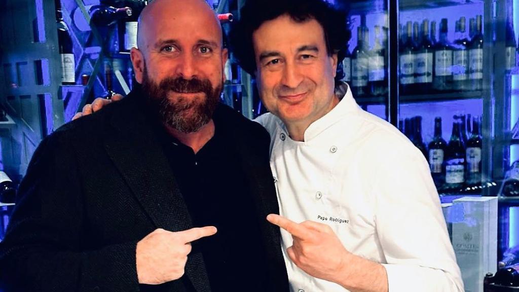 Hugo Muñoz junto a Pepe Rodríguez.