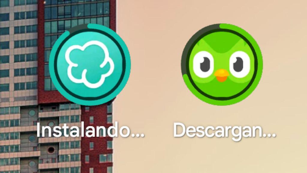 Dos apps de Android siendo instaladas al mismo tiempo