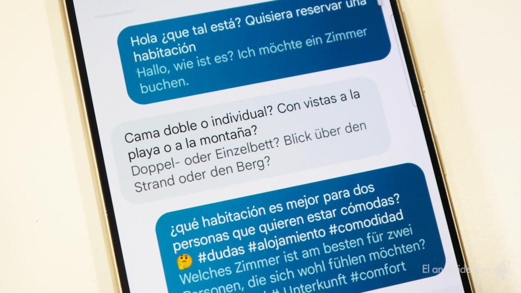 La función traducción simultánea de Galaxy AI