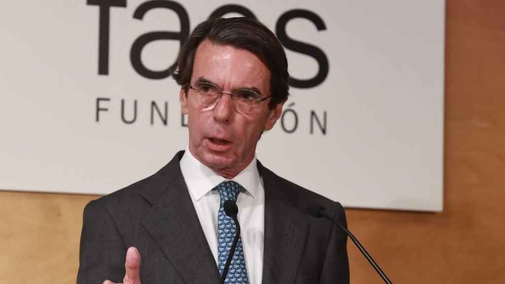 Aznar, durante su discurso en la clausura del ciclo organizado por la Fundación FAES