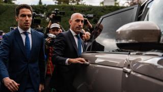 Rubiales, este lunes en los juzgados de Majadahonda.