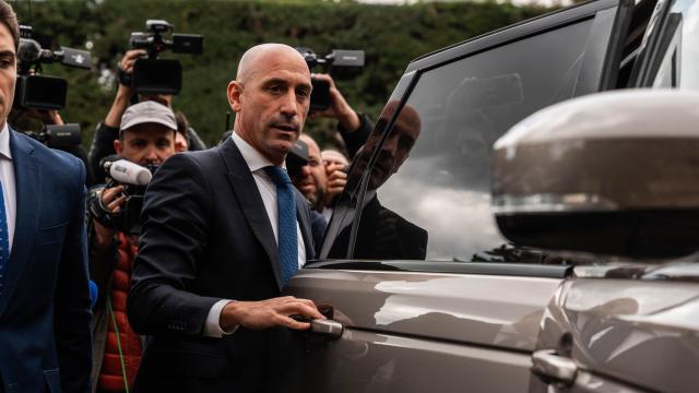 Rubiales, en los juzgados de Majadahonda, tras declarar como investigado.