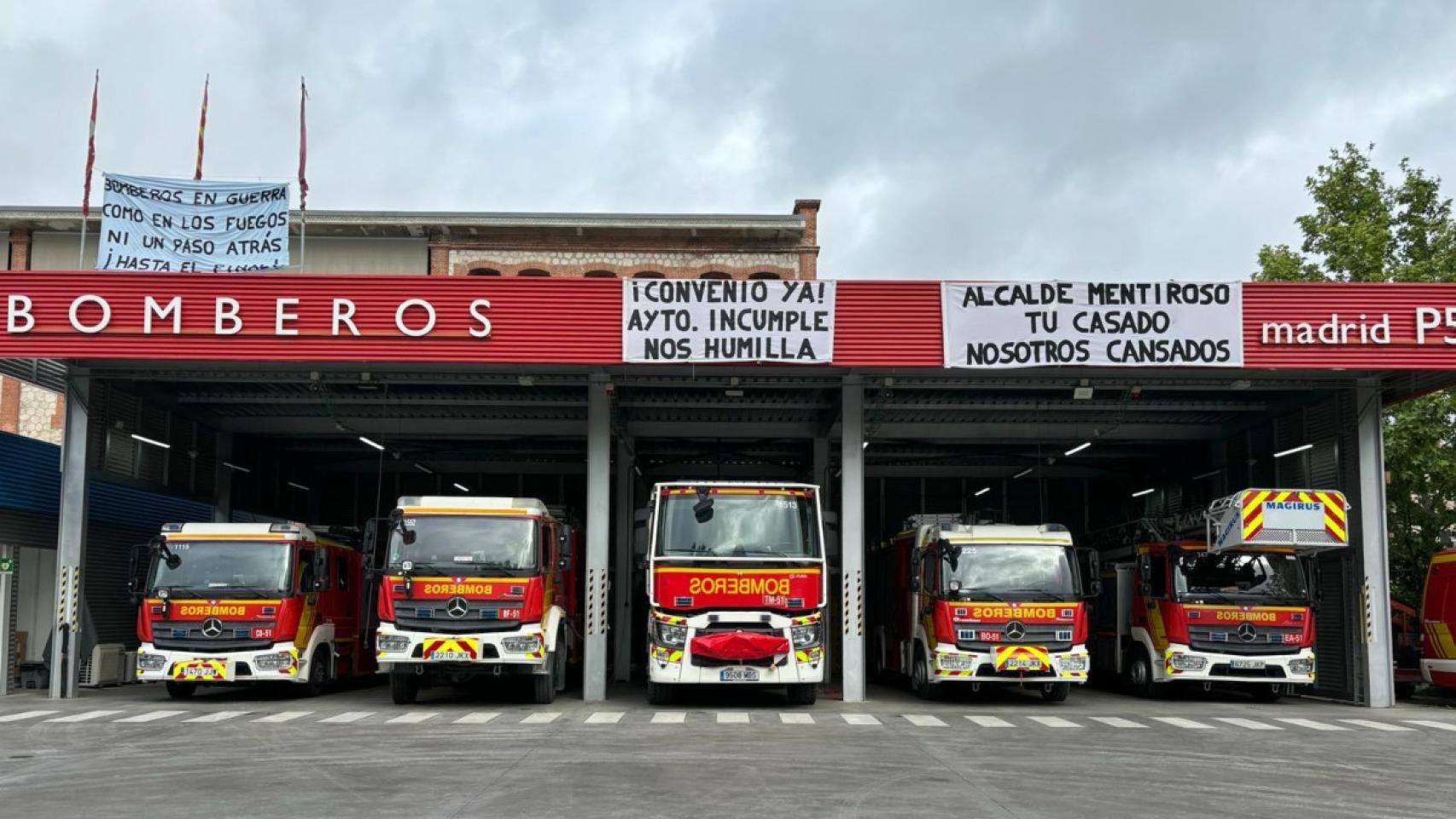 Parque 5º de los bomberos de Madrid, en el Matadero de Legazpi.