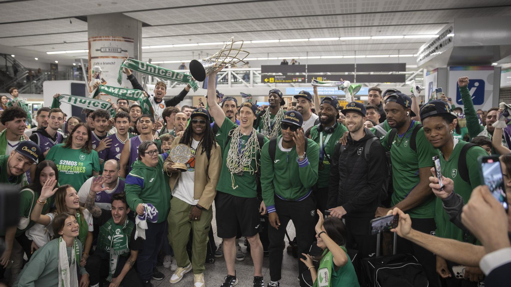 La llegada del Unicaja