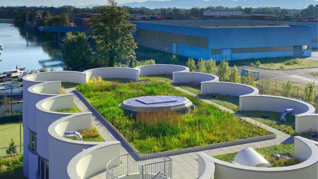 Tejado con sistema Skywater