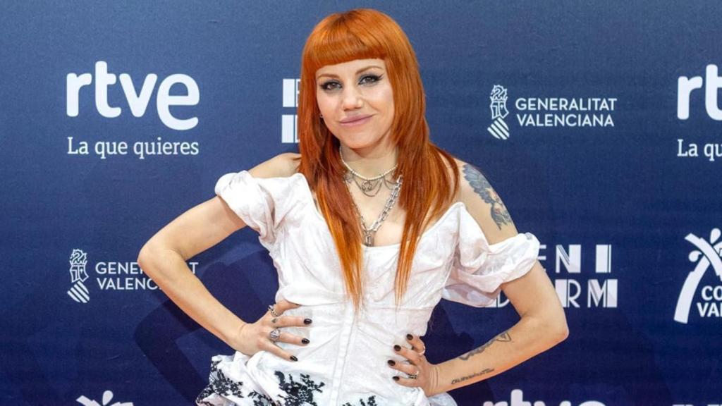 Angy posando en el Benidorm Fest