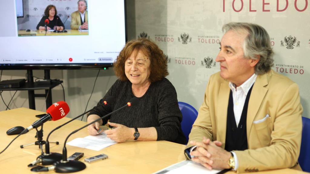 Ana Pérez y Juan Carlos Layos durante la presentación.
