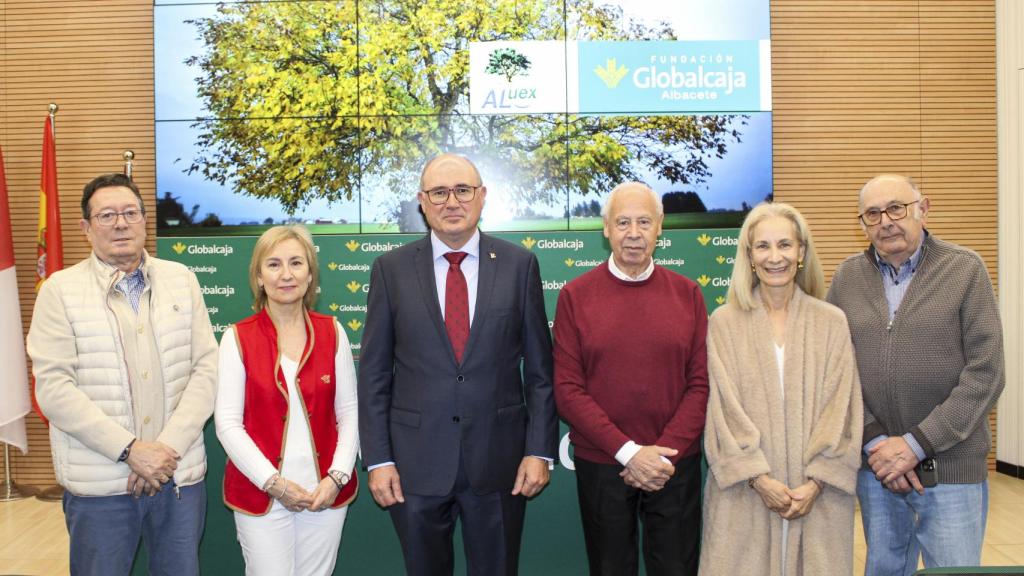 Responsables de la Fundación Globalcaja Albacete y ALUEX.