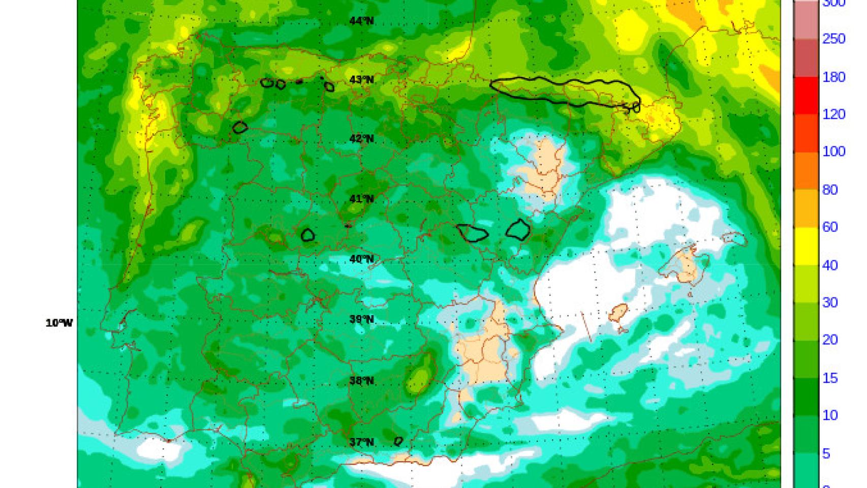 Previsiones de lluvias en estos días en Castilla y León.