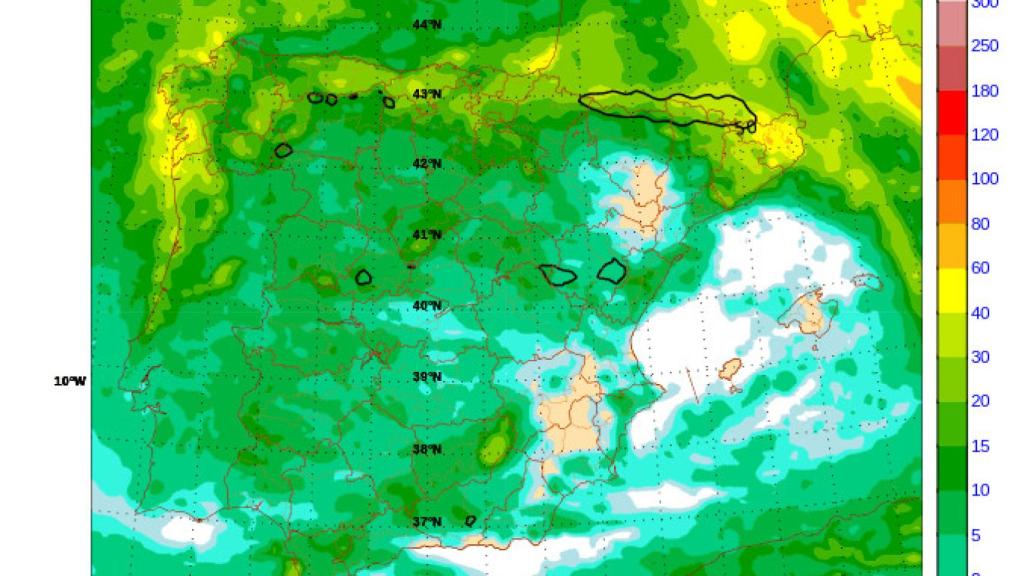 Previsiones de lluvias en estos días en Castilla y León.