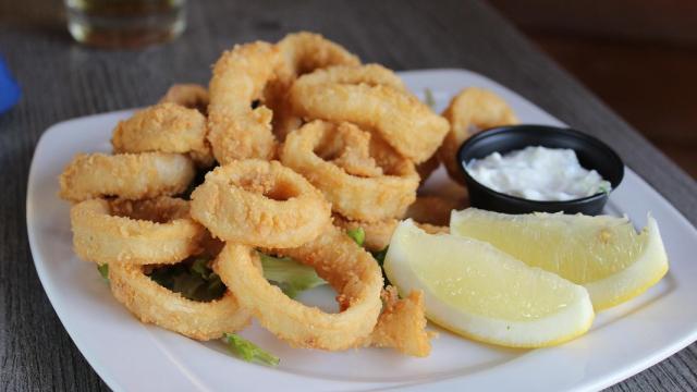 Calamares rebozados.