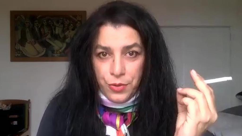 Marjane Satrapi, durante su rueda de prensa virtual tras el anuncio de su Premio Princesa de Asturias de Comunicación y Humanidades.