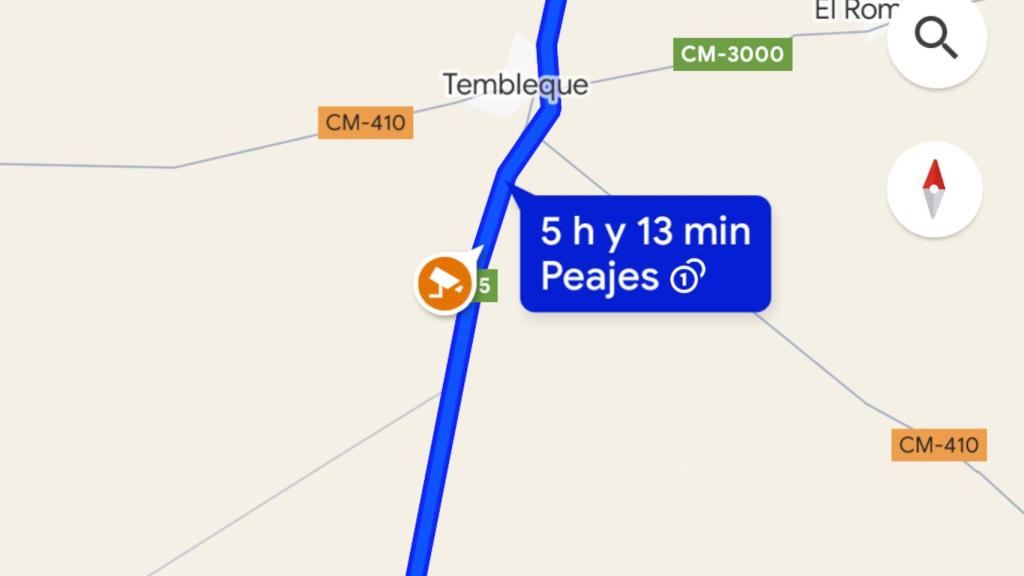 Icono de radar de la DGT en Google Maps