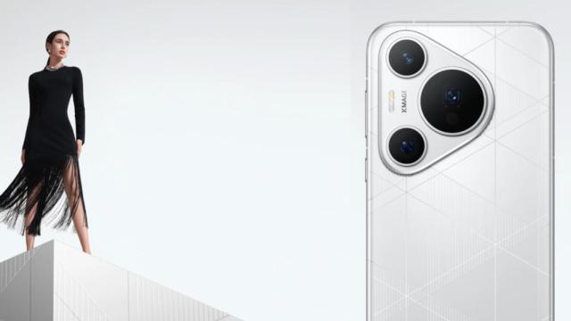 HUawei Pura 70 con una modelo