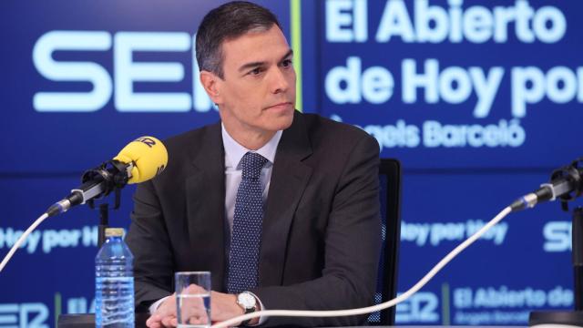 Pedro Sánchez este martes en una entrevista en la SER.