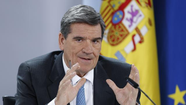 José Luis Escrivá, ministro para la Transformación Digital y de Función Pública, en la rueda de prensa posterior al Consejo de Ministros.