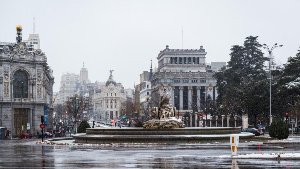 Lluvia en Madrid.