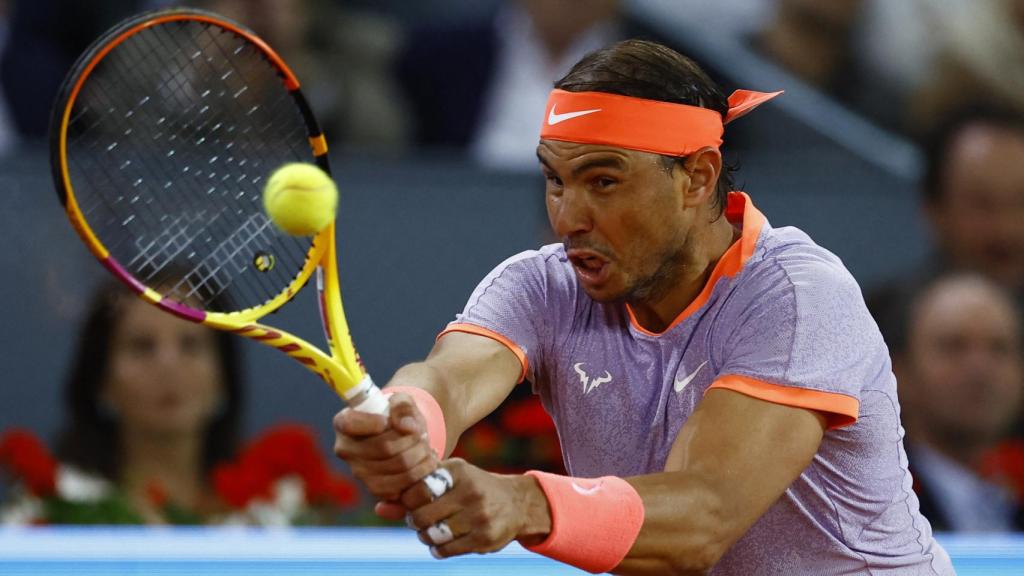 Nadal, en una acción ante Lehecka.