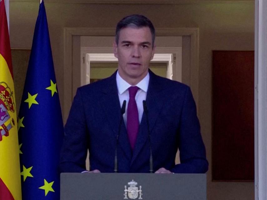 Pedro Sánchez, tras la ruptura de los cinco días de retiro.