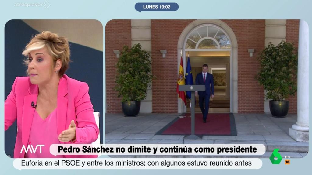 Cristina Pardo en 'Más Vale Tarde'.