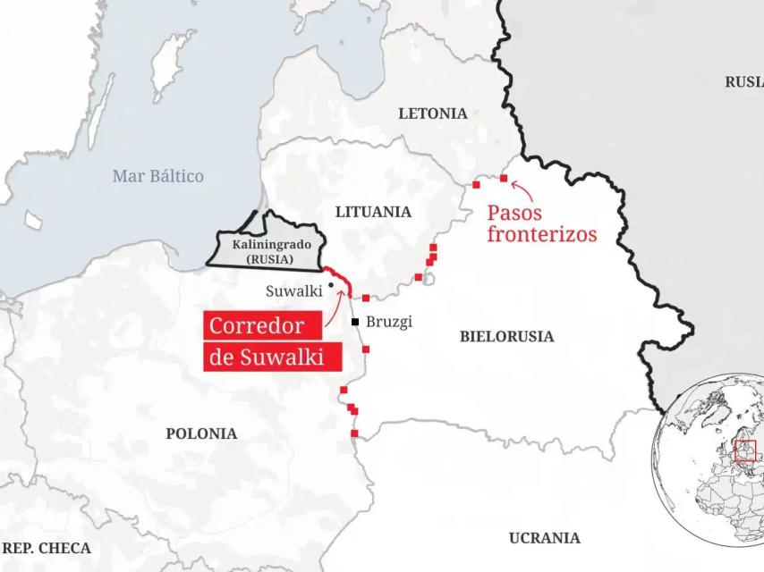 Mapa de la región.
