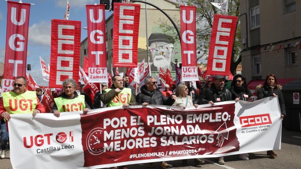 Manifestación del 1 de mayo en Zamora