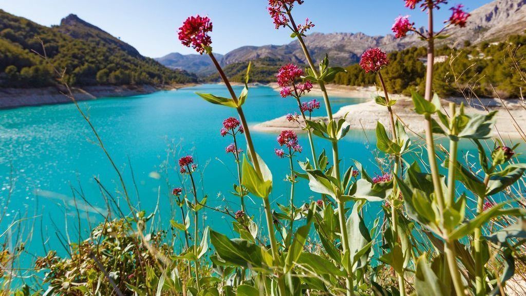 Los entornos del embalse de Guadalest.
