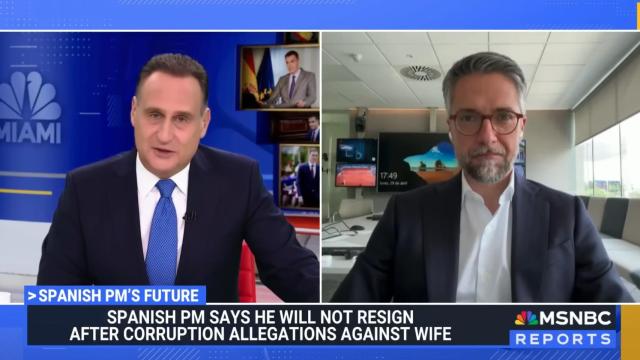 José Díaz-Balart y Carlos Franganillo en 'José Díaz-Balart Reports'.