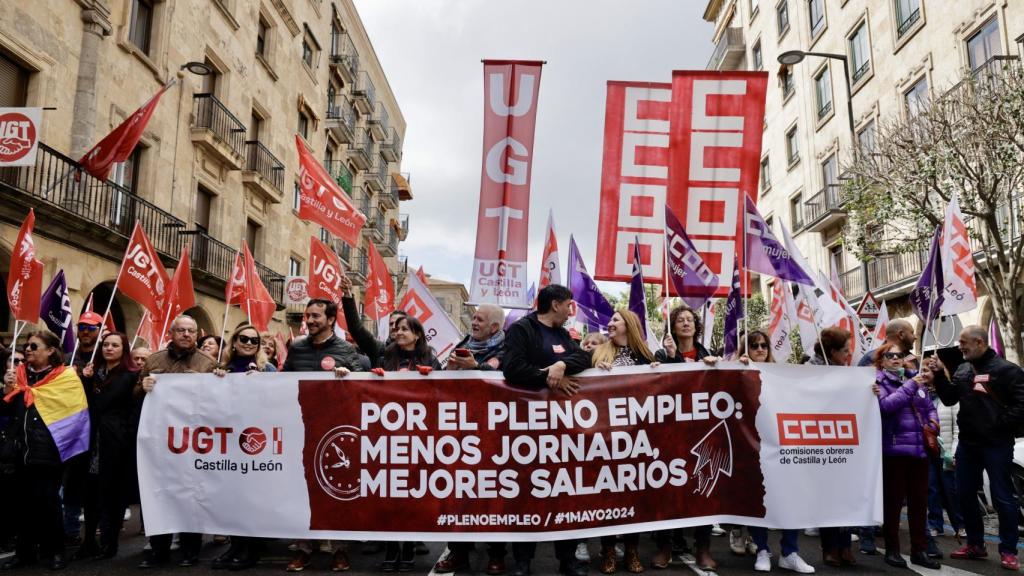 Manifestación por el 1 de mayo en Castilla y León