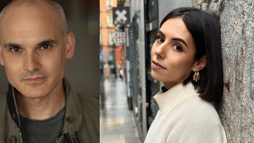 Los escritores Hernán Díaz y Sara Barquinero. Foto: Pascal Perich y archivo de la autora.