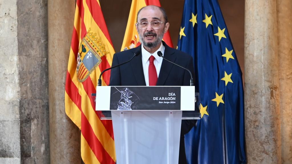 El expresidente del Ejecutivo aragonés, Javier Lambán, el pasado 23 de abril.