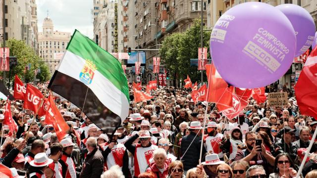 La manifestación por el Primero de Mayo, en imágenes
