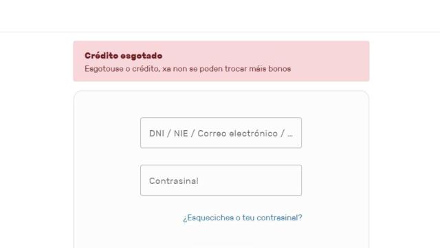 Bono Activa Comercio agotado