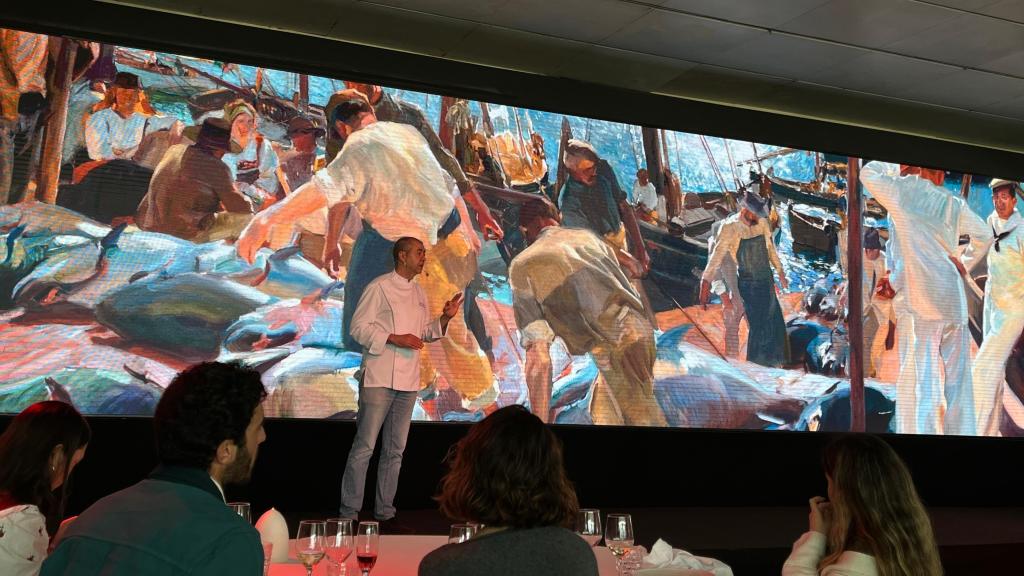 Jorge de Andrés, chef de la experiencia gastronómica 'Visión y sabores de España'. Raquel Granell