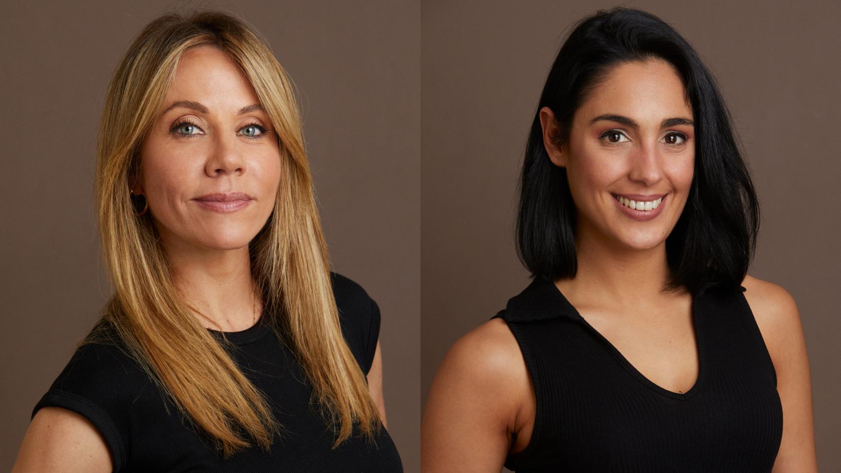 Las dos actrices malagueñas del musical.