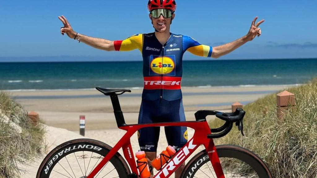 Juanpe López durante un entrenamiento en Australia