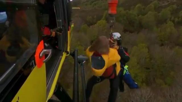 Así ha sido la intervención de rescate a una mujer herida en una ruta de senderismo en Burgos
