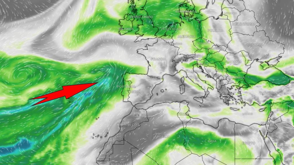 El último frente del temporal llega el viernes. Meteored.