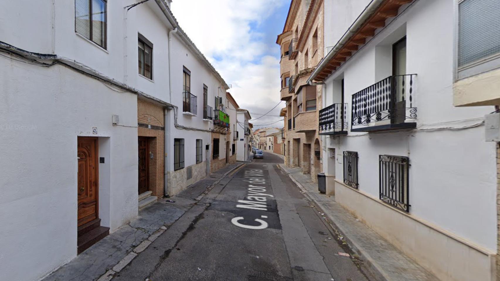 Calle Mayor del Villar de Ocaña (Toledo). Foto: Google Maps.