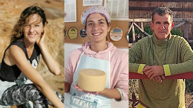 De izquierda a derecha: Ágata Szyplinska (Eco Rico Vegano-Las Palmas), Alexia Lozano (LaCabrera-Segovia) y  Abe Ripoll (Tierra de Arte-Castellón).