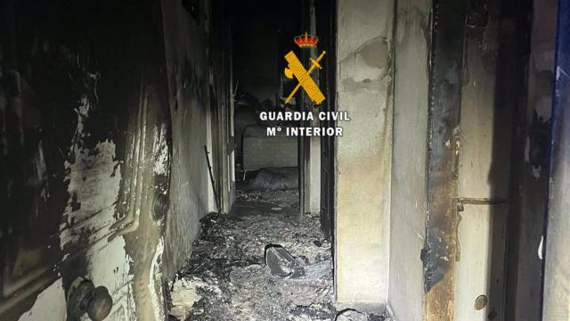 Así quedó el interior de la vivienda.