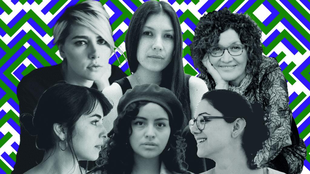 Arriba: Gisela Leal, Jazmina Barrera y Myriam Moscona. Abajo: Aura García-Junco, Clyo Mendoza e Isabel Zapata