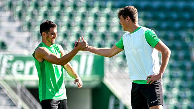 Beccacece repasa el estado del equipo, en la imagen el entrenamiento del jueves, antes del partido de este sábado frente al Racing.