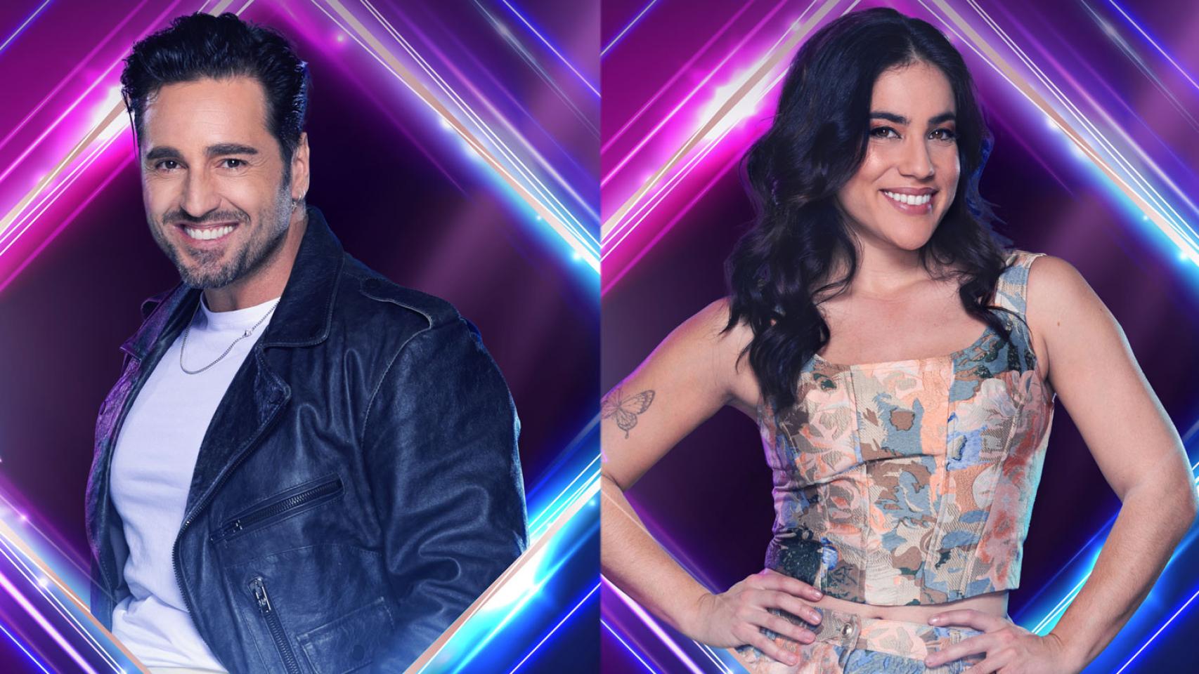 David Bustamante y Julia Medina en el posado de ‘Tu cara me suena’.