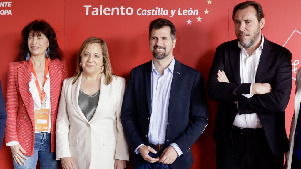 Ana Redondo, Iratxe García, Luis Tudanca, Óscar Puente y Ana Sánchez en la inauguración de la III Escuela de Gobierno del PSCyL