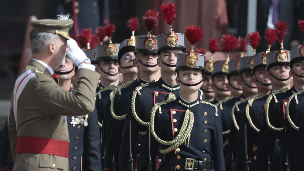 Felipe VI en la jura de bandera de Leonor.
