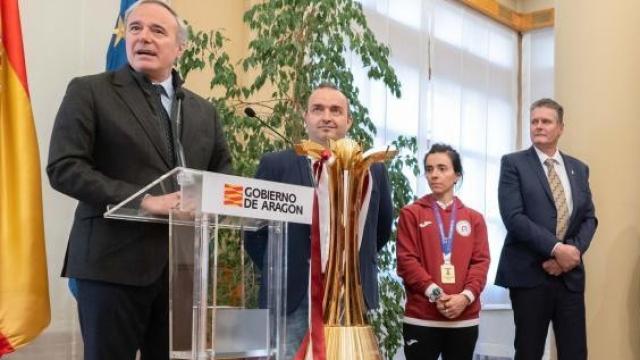 El presidente del Gobierno de Aragón, Jorge Azcón, este jueves.