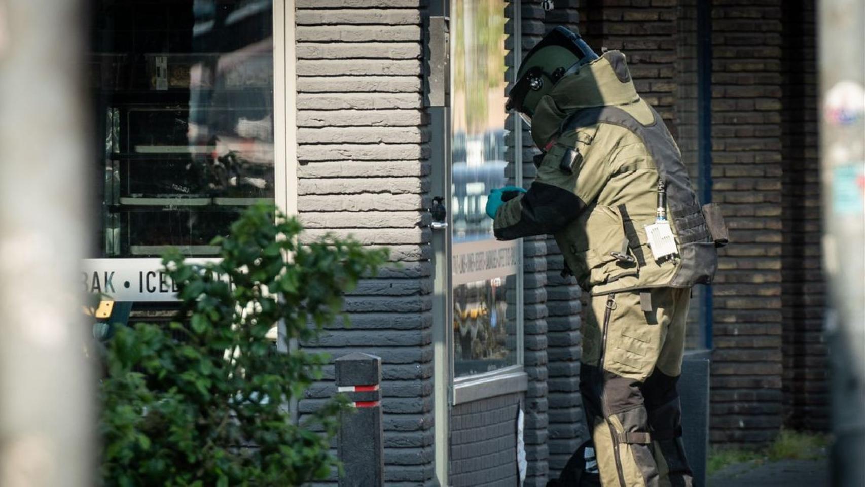 Tedax neerlandés desactivando un explosivo el año pasado en Utrecht