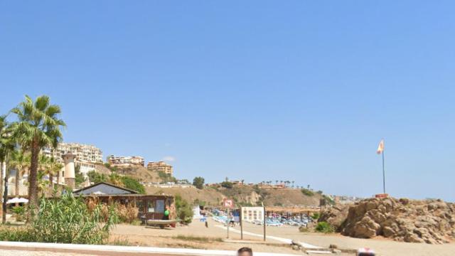 Zona en la que se ubicaba el chiringuito La Piedra de Benalmádena.